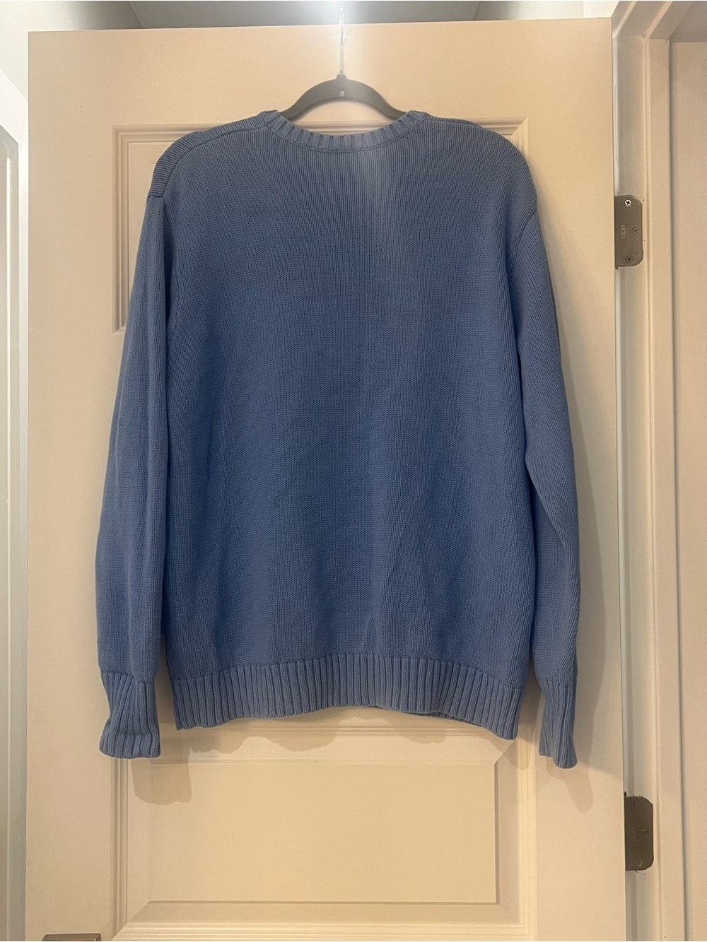Brandy Melville Blue Knit Crewneck Pullover Sweater One Size Oversized
